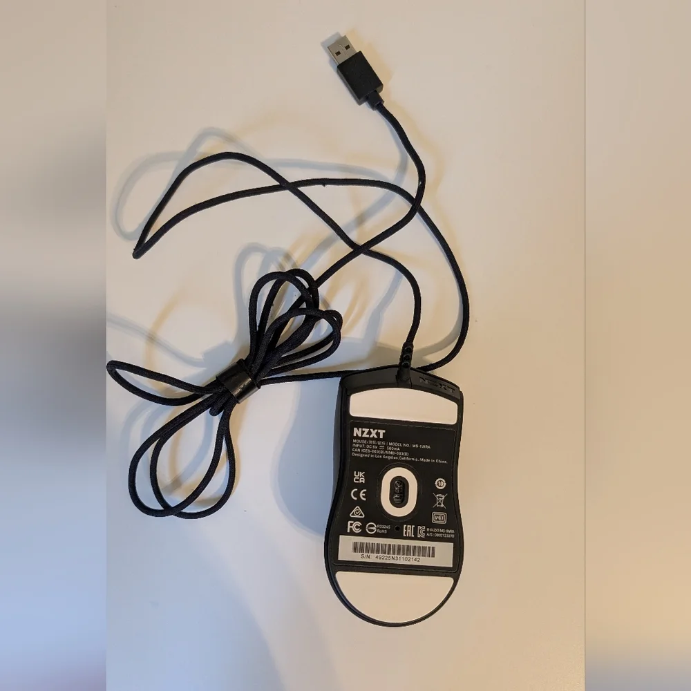 NZXT Black Wired Mouse